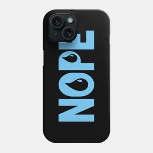 Blue Nope Phone Case