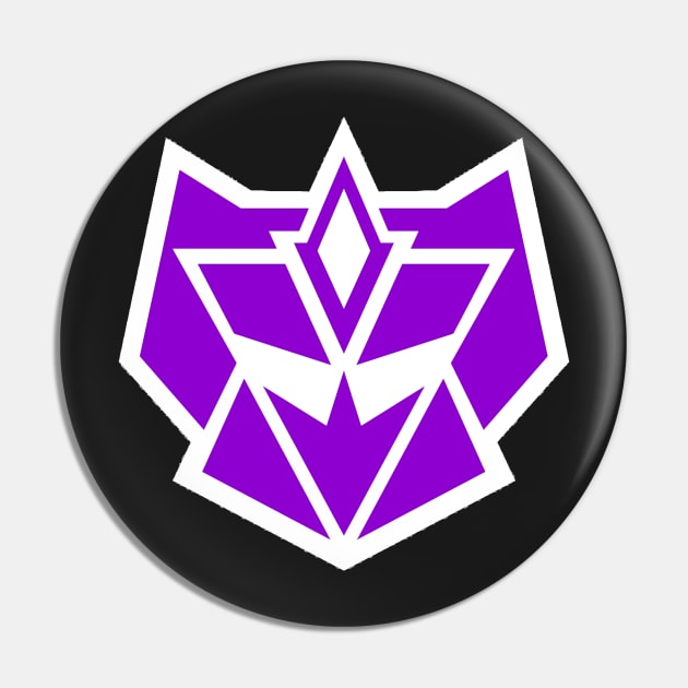 G2 Decepticon (White Border) Pin by DanGhileArt