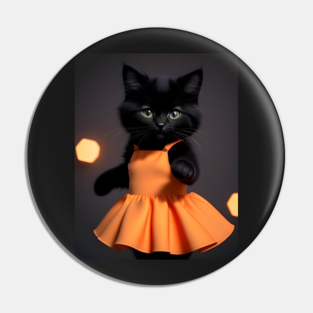 Dancing cat - Modern digital art Pin by Ai-michiart