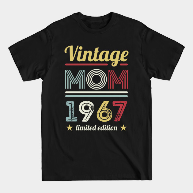 Discover Vintage Mom 1967 60th Birthday Gift Women Retro - Mum - T-Shirt