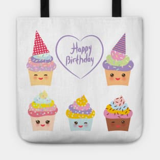 Happy Birthday Cupcake (3) Tote