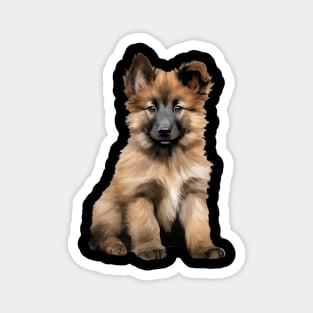 Puppy Belgian Tervuren Magnet