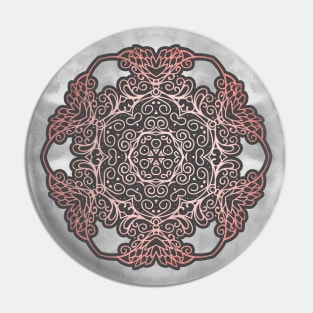 Rose Gold Mandala Pin