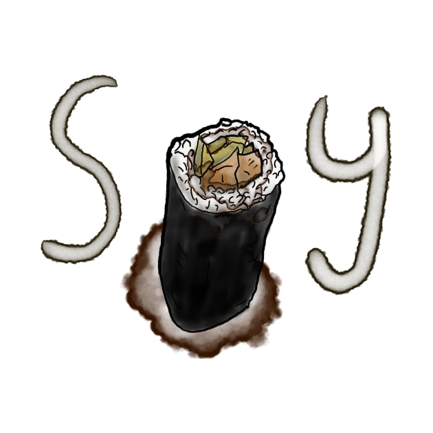 SOY - Sushi Roll - watercolour by DopamineDumpster