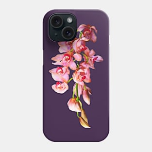 Orchids - Cascade of Pink Orchids Phone Case