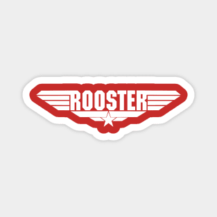 Top Gun Maverick Logo Parody Rooster Retro Vintage 80s Magnet