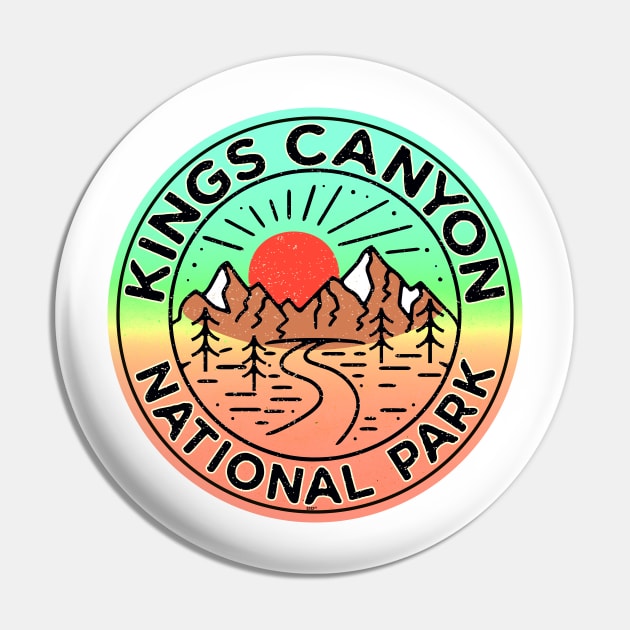 Kings Canyon National Park California Mountains Laptop Pin by TravelTime