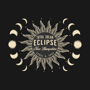 Total Solar Eclipse New Hampshire USA April 2024 T-Shirt