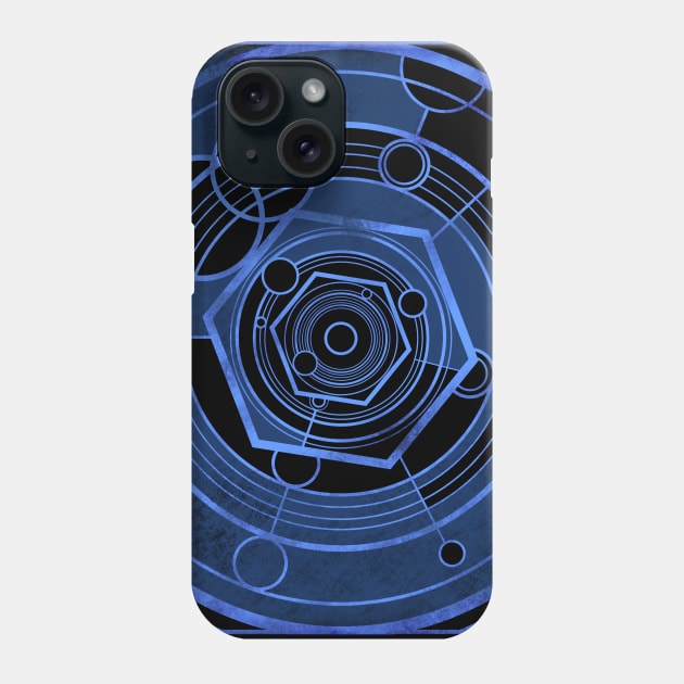 Weathered Clockwork - Blue (Gallifreyan inspired) Phone Case by Circulartz