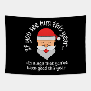 Christmas is coming santa Tapestry