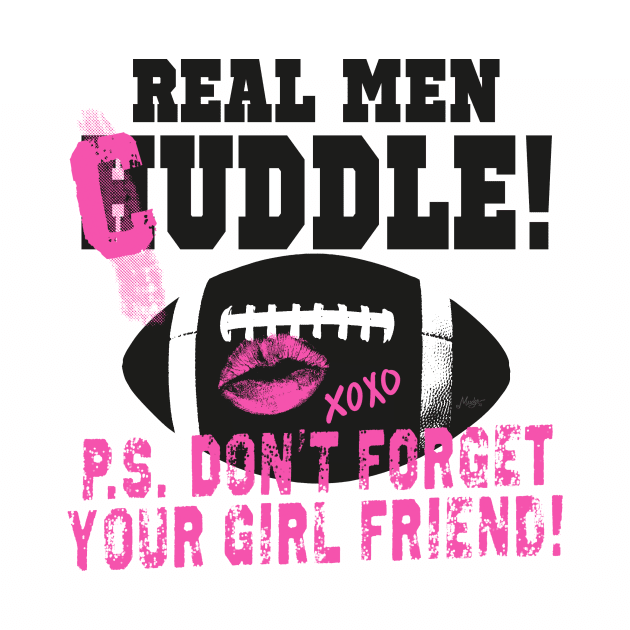 Real Football Men Cuddle by Mudge