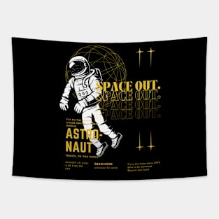 Astronaut In Space Tapestry