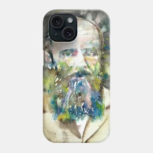 FYODOR DOSTOYEVSKY - watercolor portrait.2 Phone Case