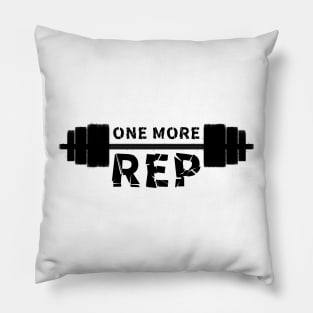 one more rep, gym Pillow