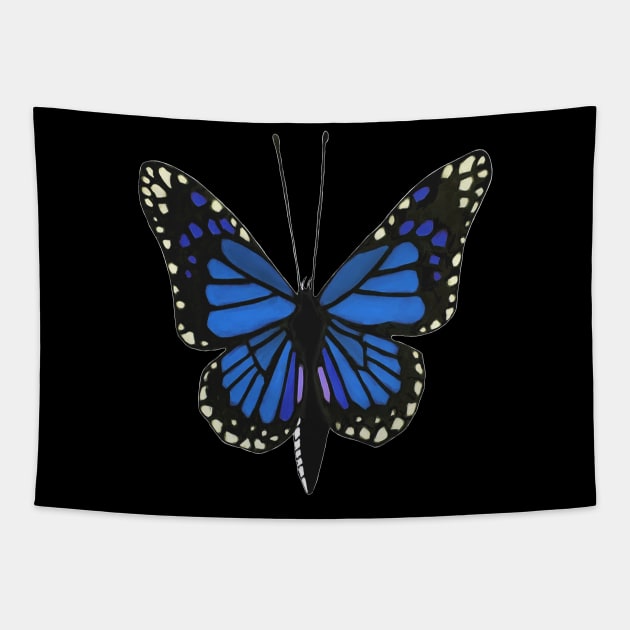 Butterfly 02b, transparent background Tapestry by kensor