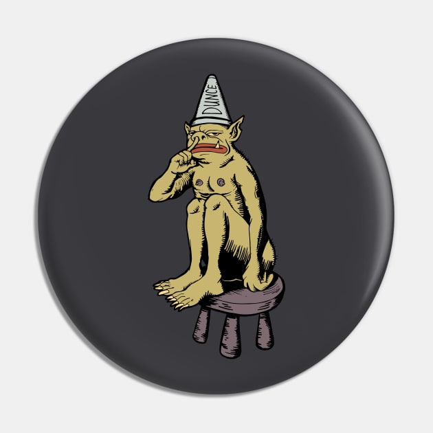 Dunce Goblin Pin by Koko Ricky