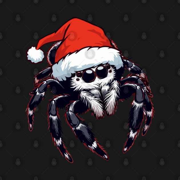 Christmas jumping spider by TomFrontierArt
