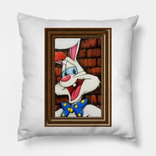 I framed the rabbit Pillow