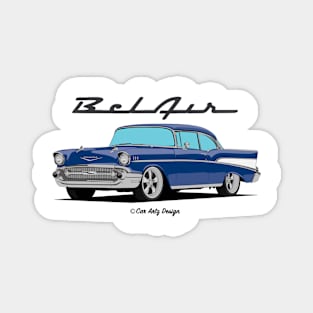 57 Bel Air Blue (Dark) Magnet