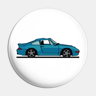 Porsche 911 993 Riviera Blue Pin