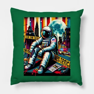 Astronaut Crime Pillow