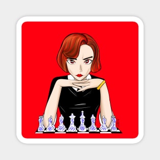 beth harmon the chess master in queen's gambit Magnet