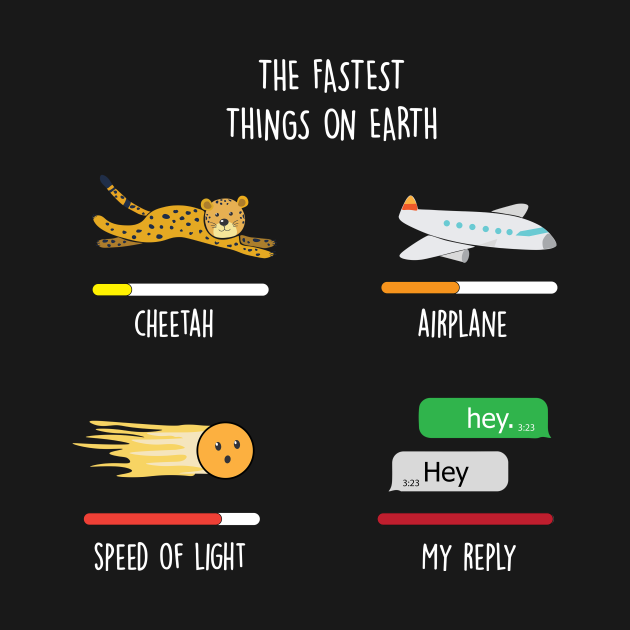 The fastest Things on Earth for humorous People - Meme - Crewneck ...