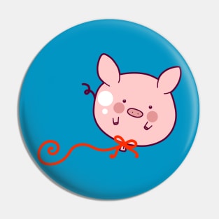 Pig Balloon Pin