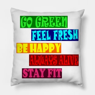 Go Green Pillow