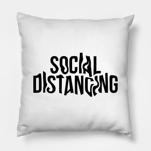 social distancing Pillow by night sometime