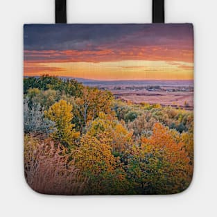 Colorful autumnal landscape Tote