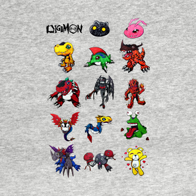 digimon vpet version 1 1997 - Digimon - Crewneck Sweatshirt | TeePublic