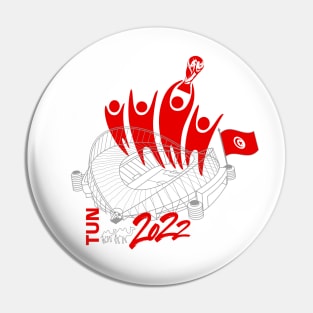 Tunisia World Cup Soccer 2022 Pin