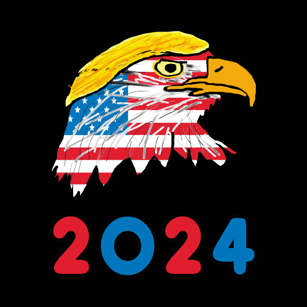 Trump 2024 Eagle by Mark Ewbie