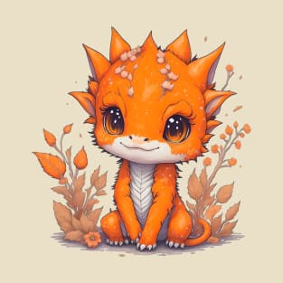 Cute Orange Dragon 2 T-Shirt