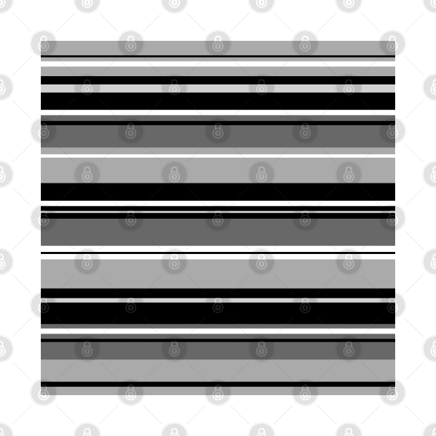 Mixed Stripes Pattern Monochrome by NataliePaskell