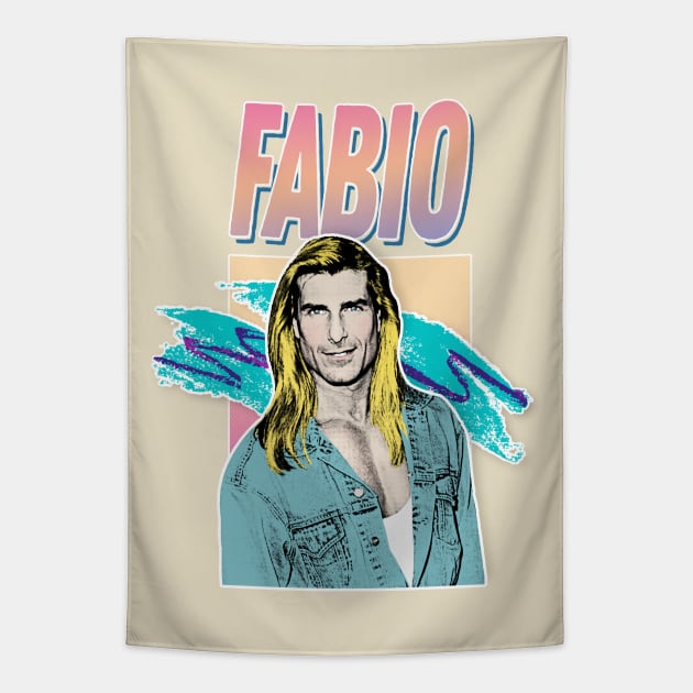 Fabio Aesthetic 90s Style Design Tapestry by DankFutura