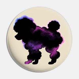 Fluffy Toy Poodle Cloud Art Pin