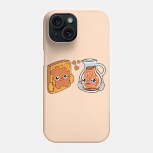 All i need is waffles and syrop, Kawaii waffles and syrop. Phone Case