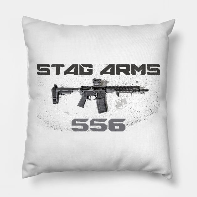 AR15 STAG ARMS 556 Pillow by Aim For The Face