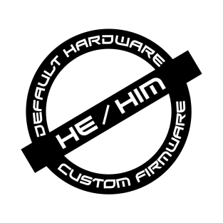 Gender Stamp - Default Hardware - He/Him T-Shirt