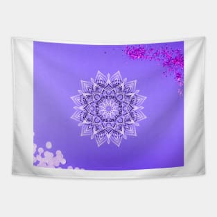 mandala purple Tapestry