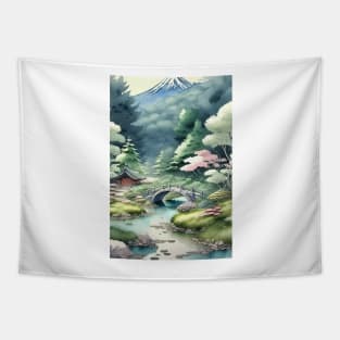 Japanese landscape Tapestry