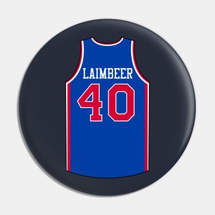 Bill Laimbeer Detroit Jersey Qiangy Pin