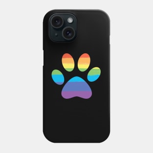 Dog Paw Rainbow Pride Shirt, LGBTQ, Gay Shirt, Lesbian Shirt, Gift for Gay Lesbian, Gift for Dog Lovers, Queer Pride Month Phone Case