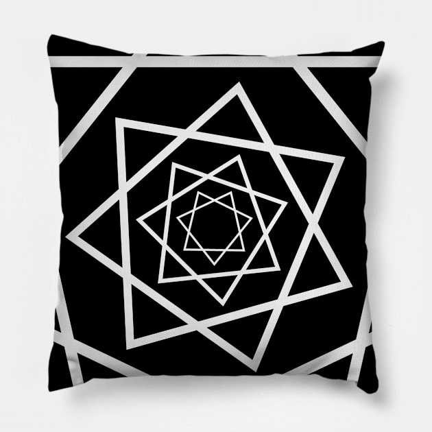 Heptagram II Pillow by Nicklemaster