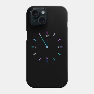 Clock Time Clock Life Present Moment Chrome Graphic Phone Case