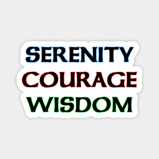 Serenity Courage Wisdom Magnet