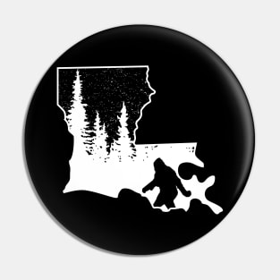 Louisiana Bigfoot Gift Pin