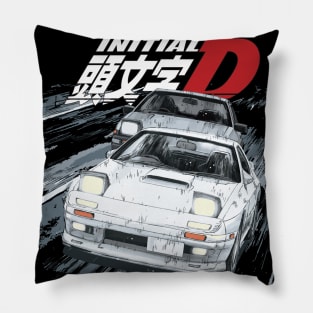 fc3s iNTIAL D Ryosuke Takahashi FC vs 86 Drift Car Battle RED SUNS Pillow